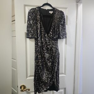 Calvin Klein Black Sequin Dress